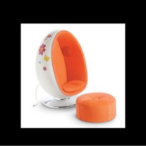 American Girl Doll Julie Egg Chair-NEW In OPEN Box-Retired